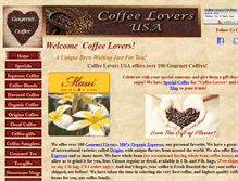 Tablet Screenshot of coffeeloversusa.com